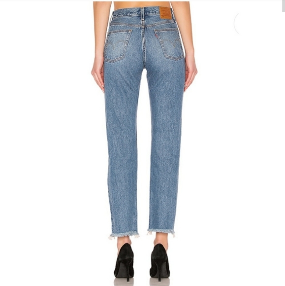 Levi's 501 High Rise Straight Jeans - Picture 3 of 7